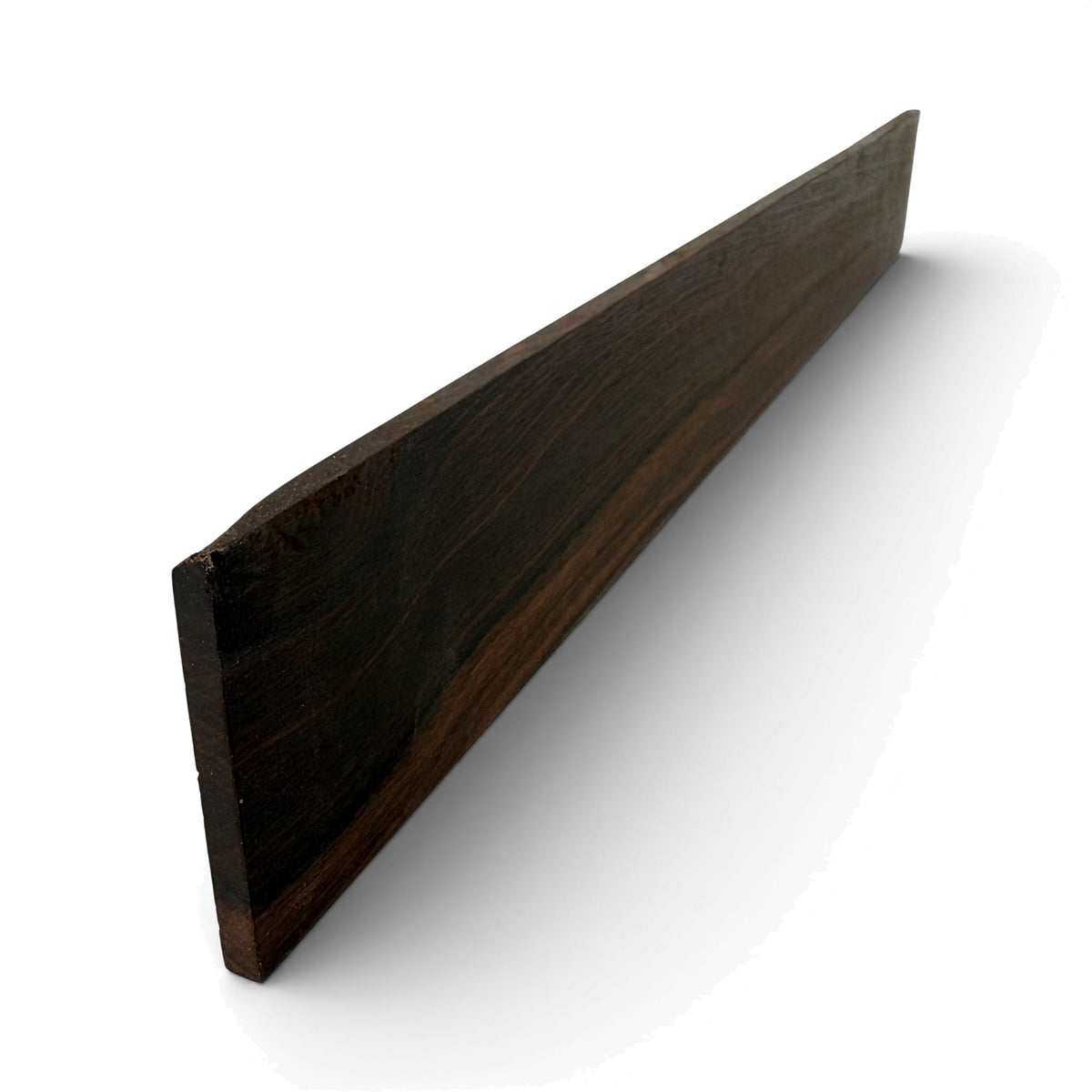 Fretboard blank in ebony for guitar or bass, unslotted
