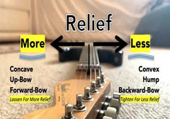 Building a guitar - adjusting guitar string action with the truss rod