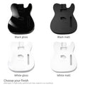 Guitar body in black gloss, black matt, white gloss and white matt
