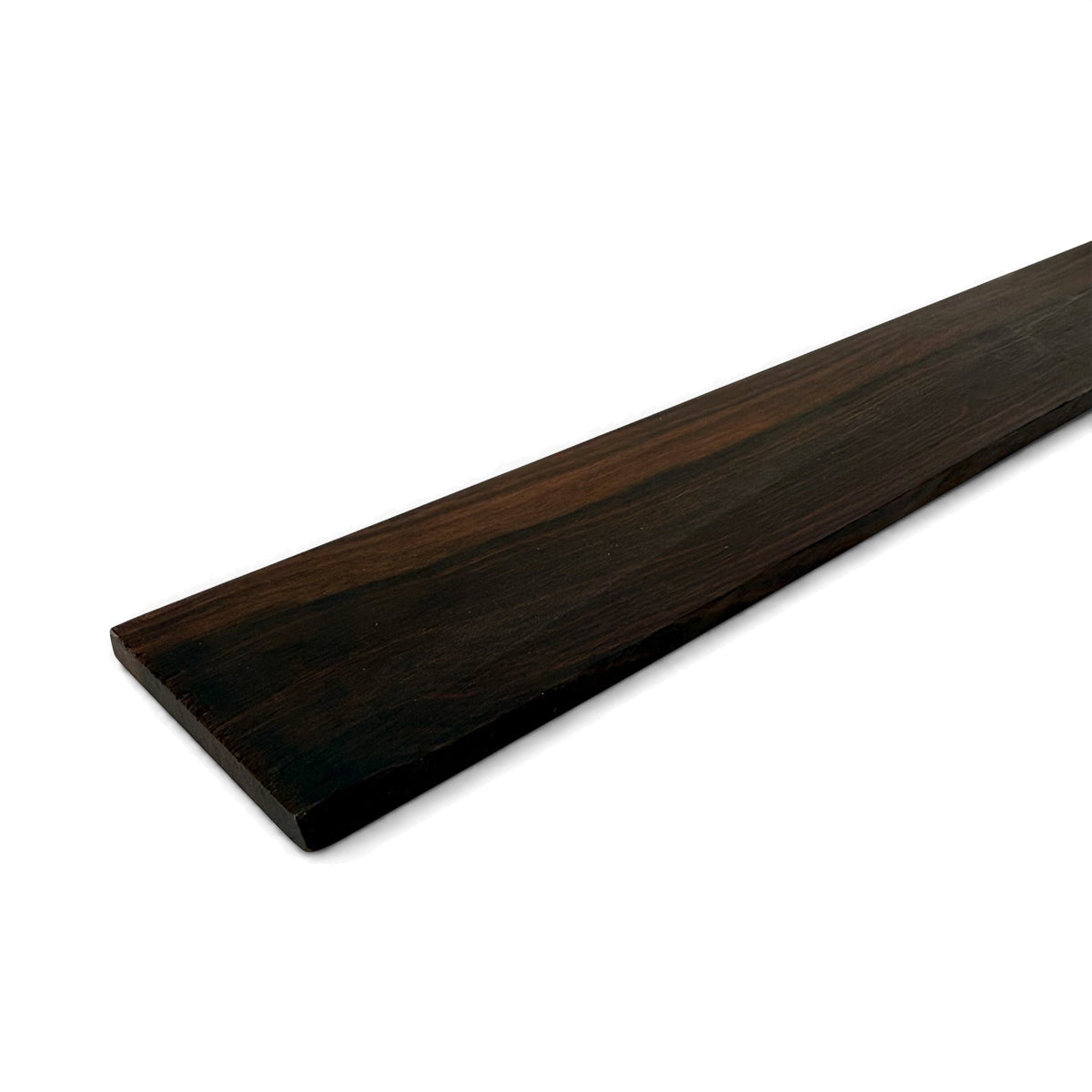 Fretboard blank in ebony for guitar or bass, unslotted