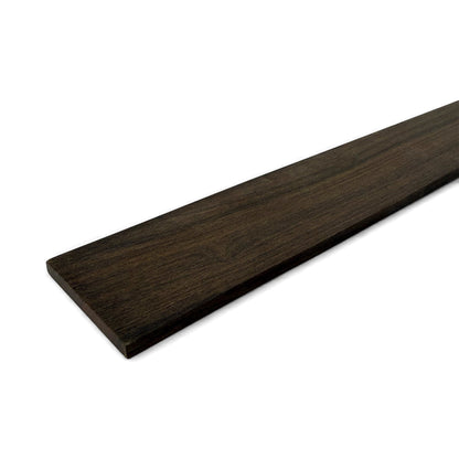 Fretboard blank in ebony for guitar or bass, unslotted