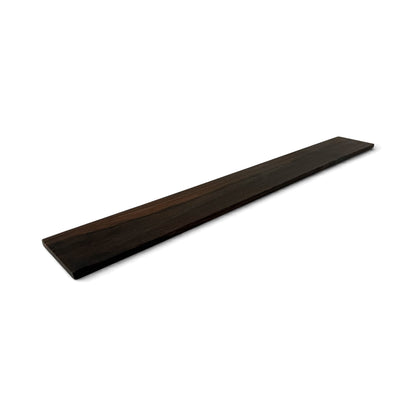 Fretboard blank in ebony for guitar or bass, unslotted