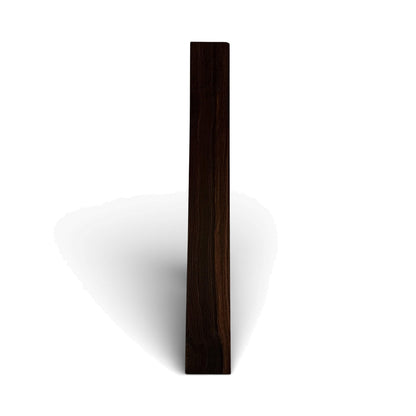 Fretboard blank in ebony for guitar or bass, unslotted