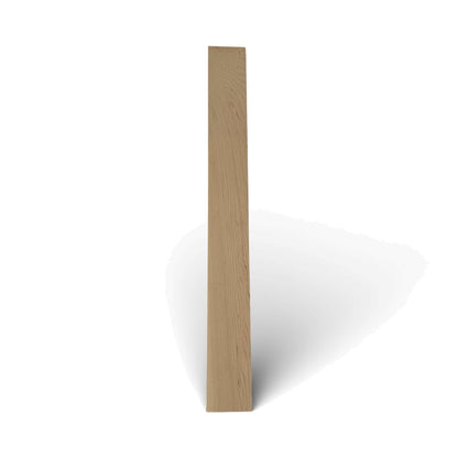 Fretboard blank in maple for guitar or bass, unslotted