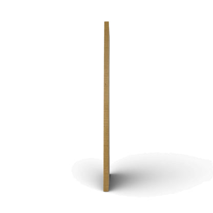 Fretboard blank in maple for guitar or bass, unslotted