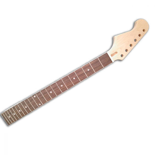 Firebird guitar neck with rosewood fretboard, white dot inlays, and Firebird headstock in angled view
