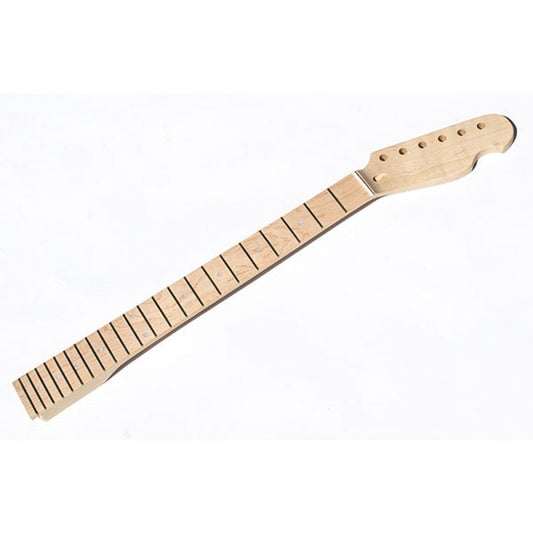 Tele maple neck with 22-fret maple fingerboard displayed in full frontal view showing frets and headstock