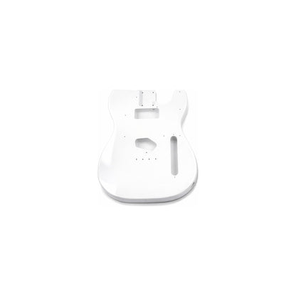 TL-style mahogany body painted white gloss, front with routed cavities