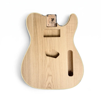 TL-style guitar body, no veneer, ash, cream binding