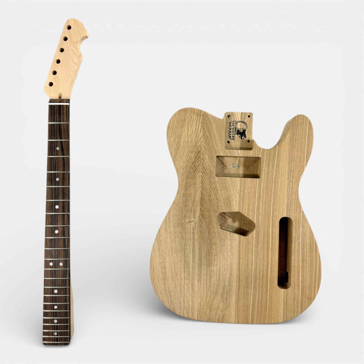 Ash body and maple neck with ebony fretboard of the TL-style kit