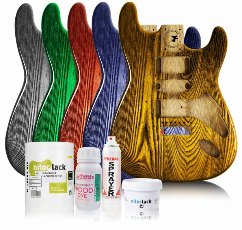 GUITAR PAINT GUIDE – WATERBASE HIGHLIGHT GRAIN