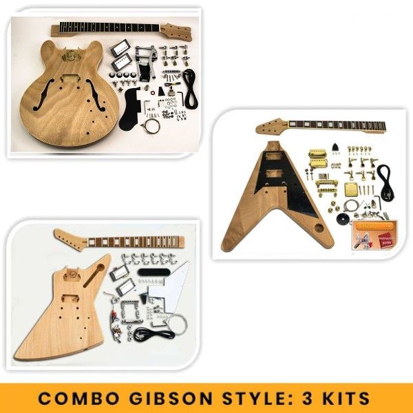 combo gibson-style guitar kits to build your own guitars