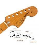 Headstock Decals Custom - Clark 01
