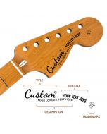 Custom guitar headstock decal logo – Fender-compatible waterslide decal