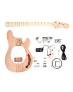 DIY Electric Bass Kit - MM (Mahogany, Chrome)