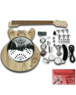 DIY Guitar Kit - Semi-Hollow Resonator (Paulownia, Chrome)