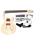 PRS-style guitar kit in flame maple top to build your guitar